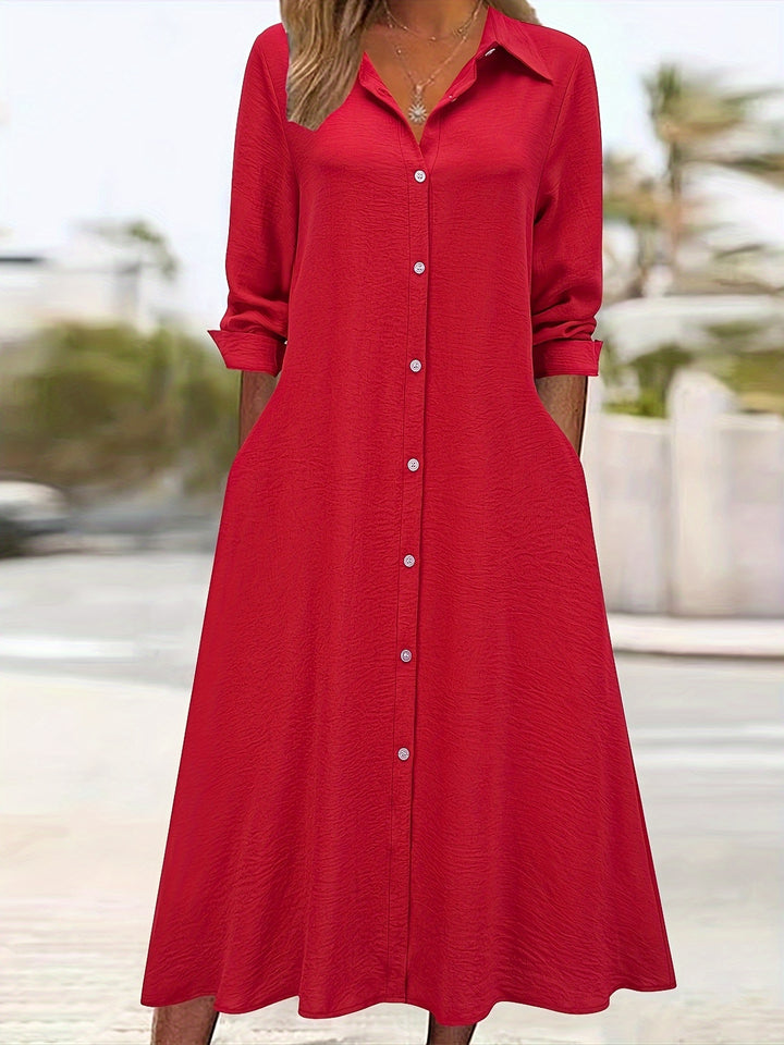 Charlotte | Button Front Shirt Dress