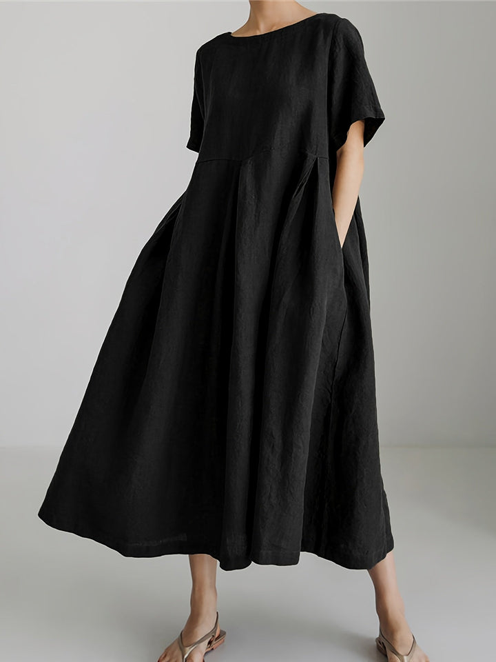 Nadia - Relaxed Linen Maxi Dress