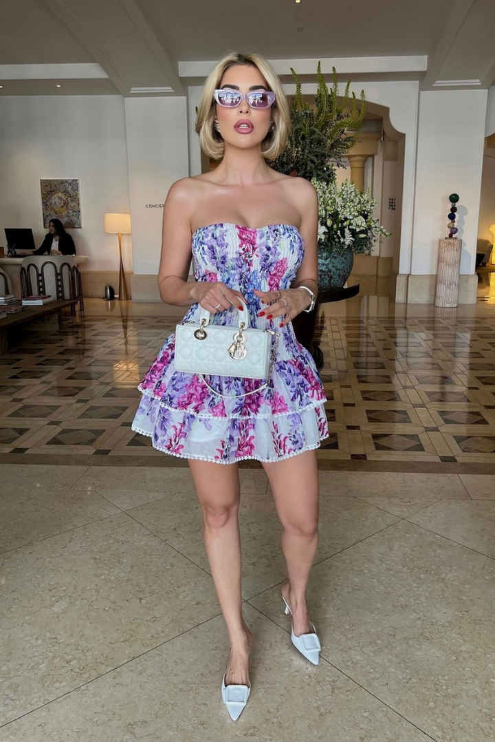 Sandra - Striking Ruffle Mini Dress