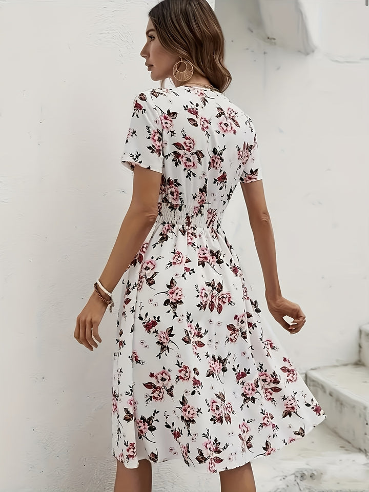 Lily – Floral Print Sleeveless Dress
