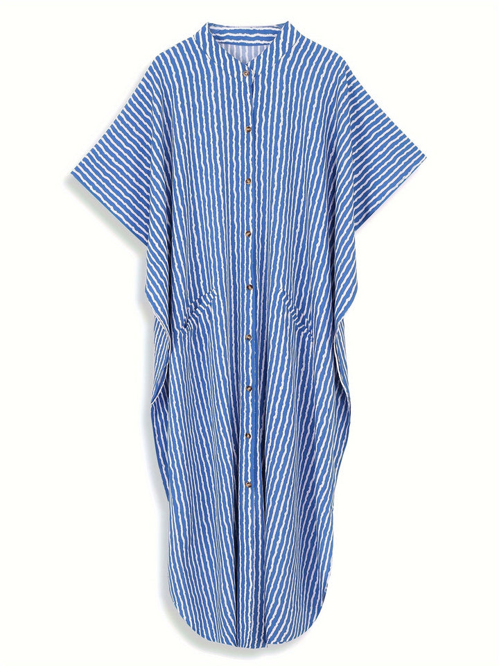 Marissa - Striped Beach Cover-up