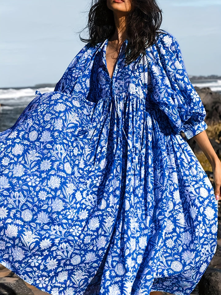 Valeria - Floral Ruched Dress