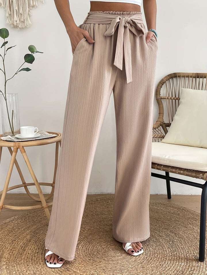Vivienne – Wide-Leg Tie Waist Pants