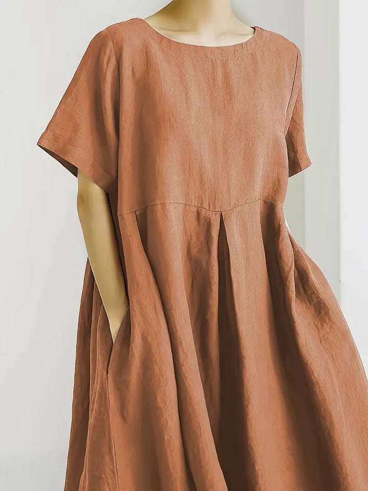 Nadia - Relaxed Linen Maxi Dress