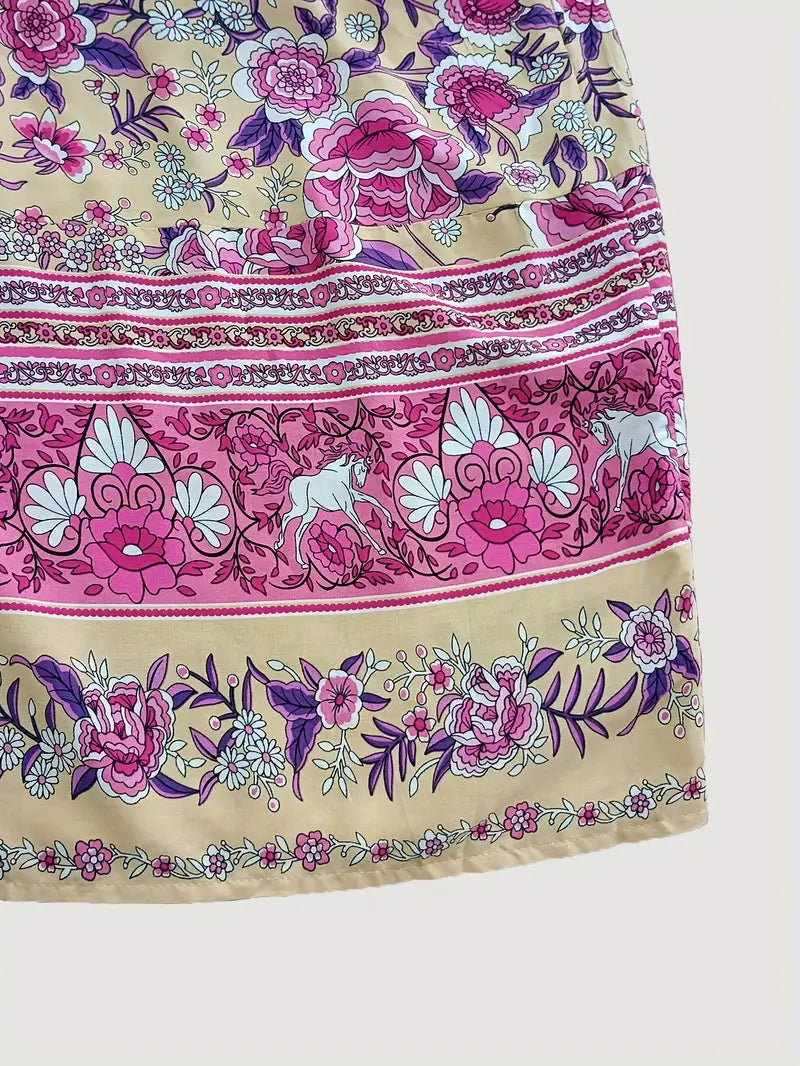 Alora - Floral Boho Dress