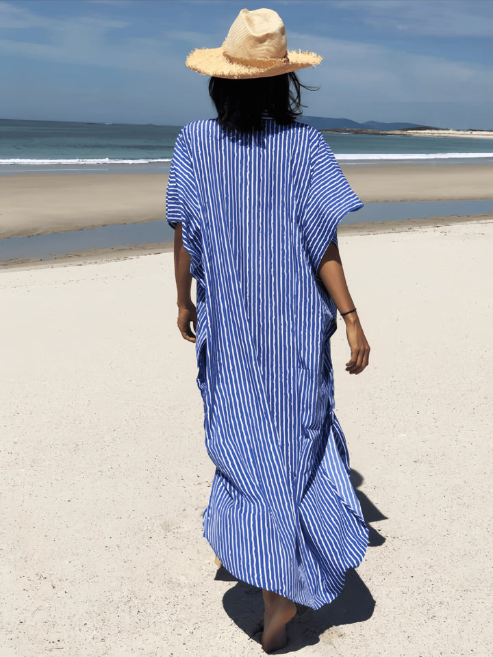 Marissa - Striped Beach Cover-up