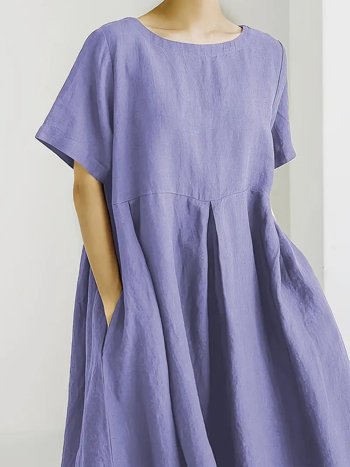 Nadia - Relaxed Linen Maxi Dress