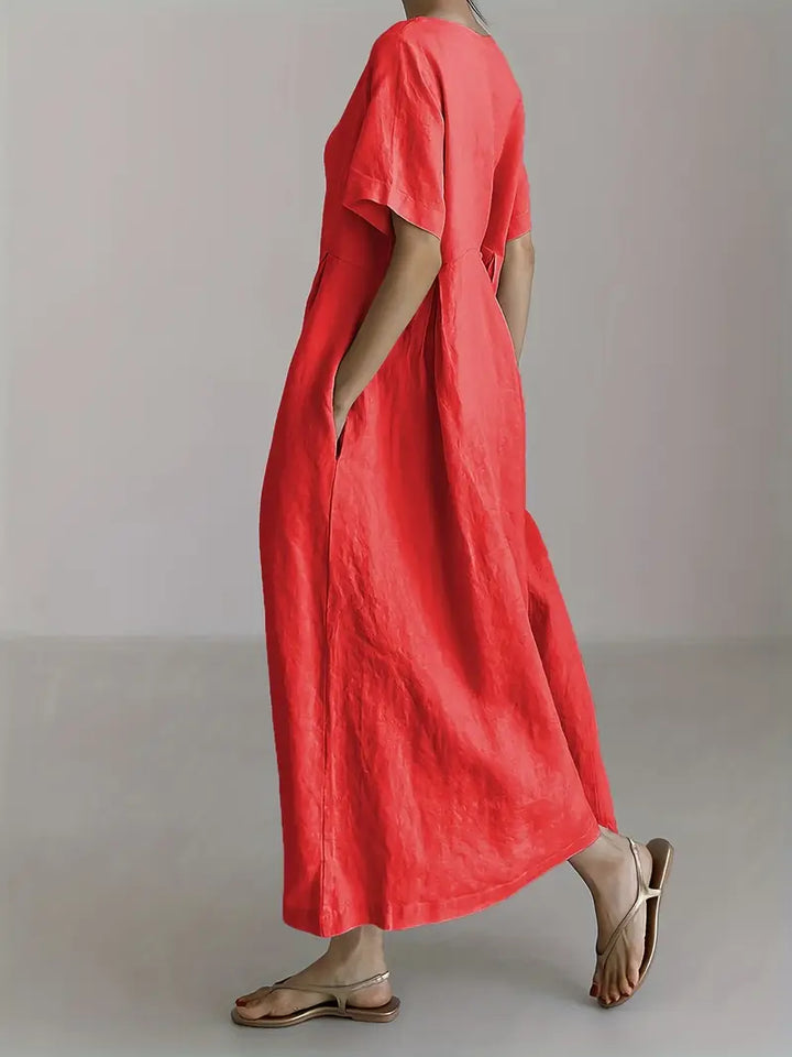 Nadia - Relaxed Linen Maxi Dress
