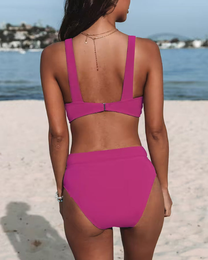 Hilary – High-Waisted Swimsuit in a Sleek Solid Design