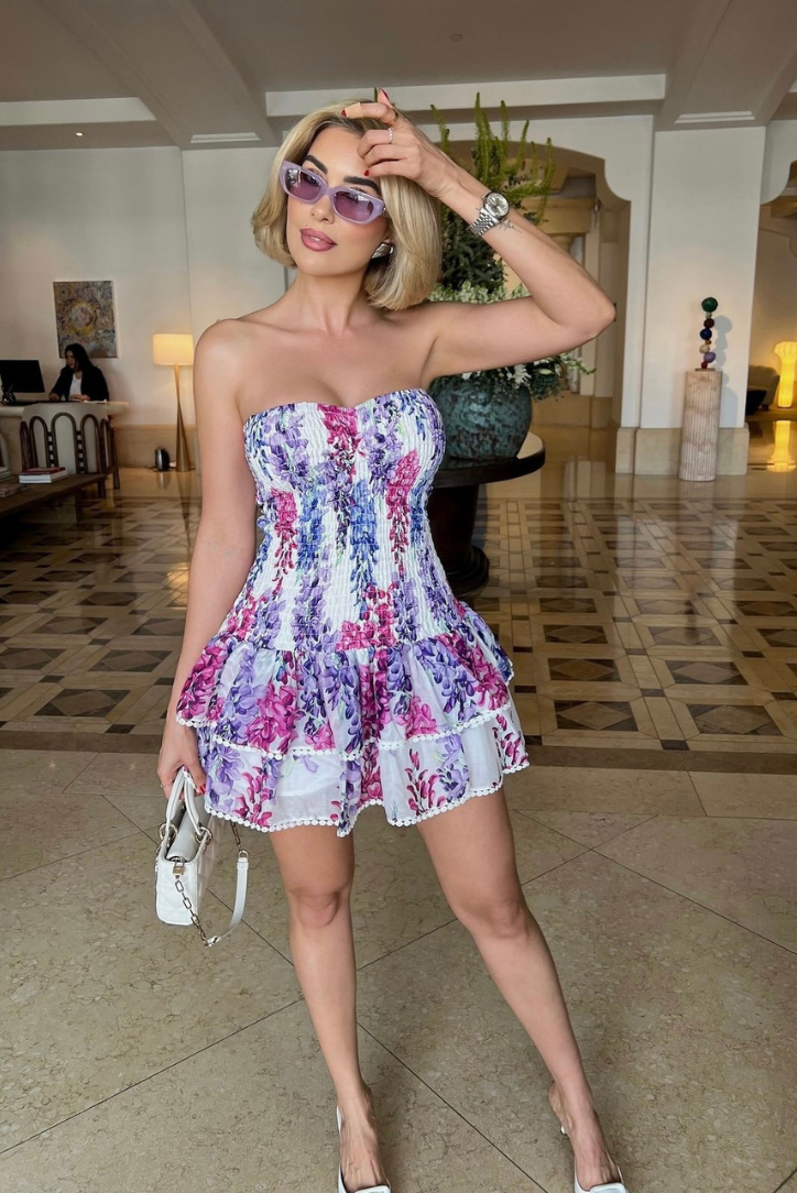 Sandra - Striking Ruffle Mini Dress