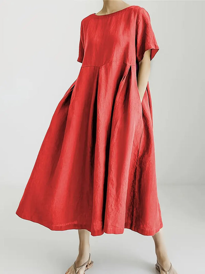 Nadia - Relaxed Linen Maxi Dress