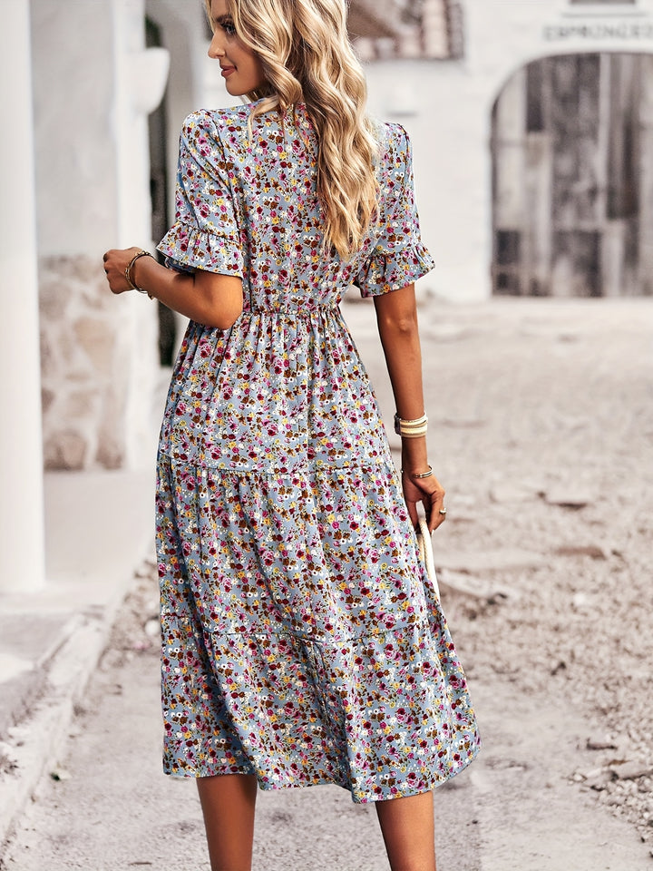 Ariana – Bohemian Floral Dress