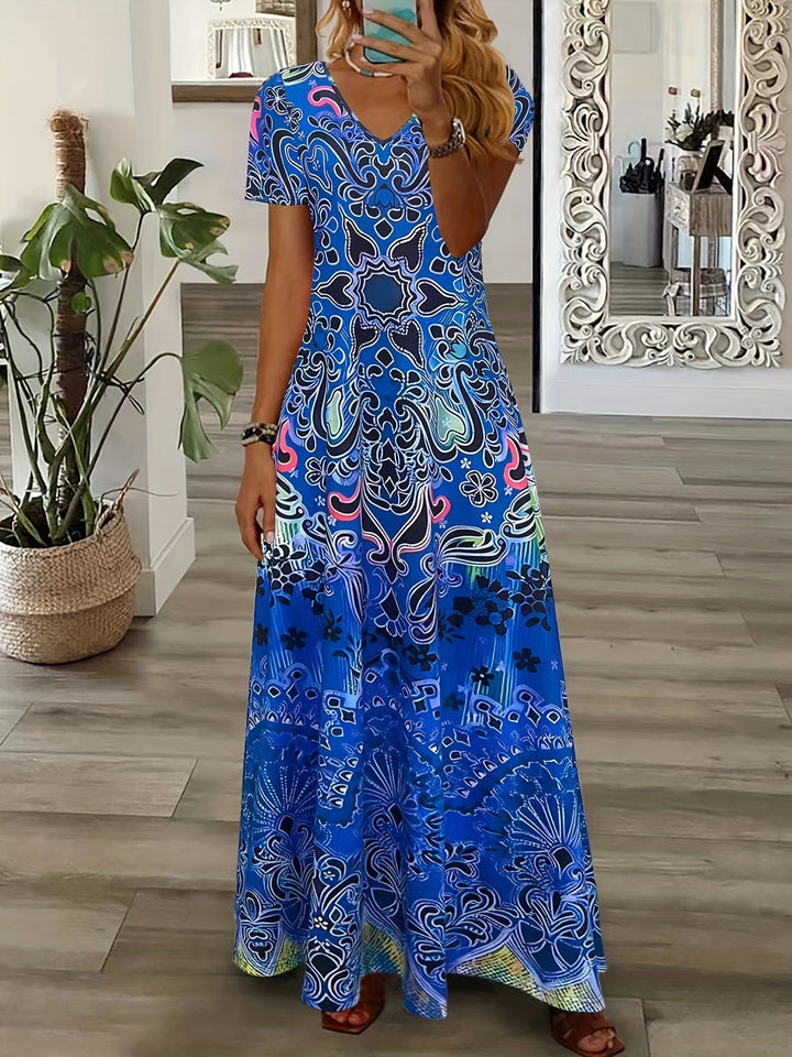 Daisy - Vintage V-Neck Dress