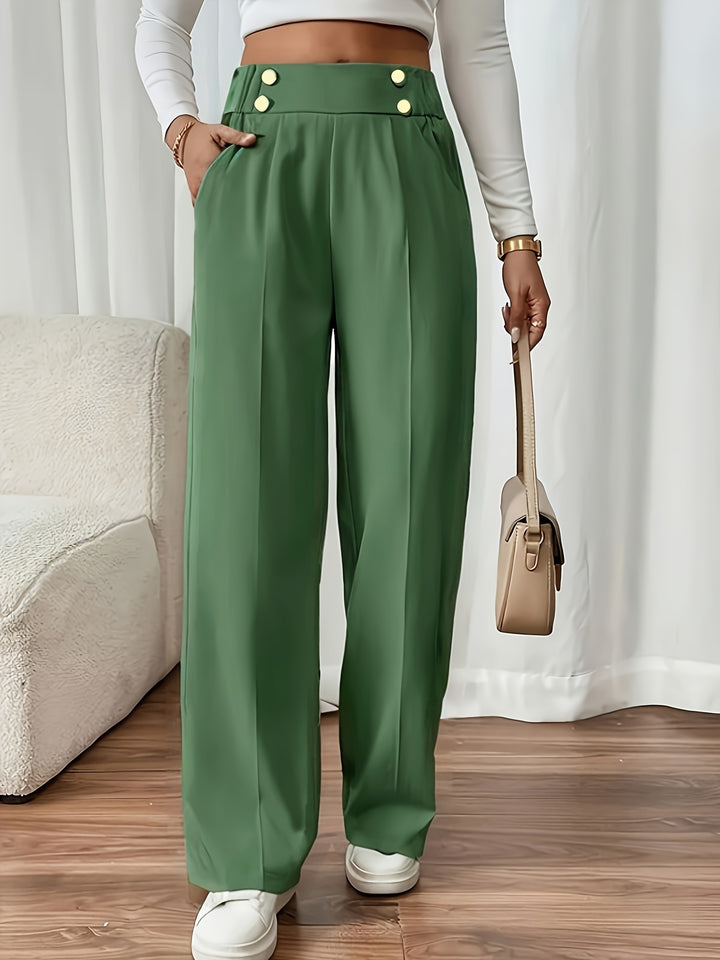 Camille – French-Inspired Straight-Leg Office Pants