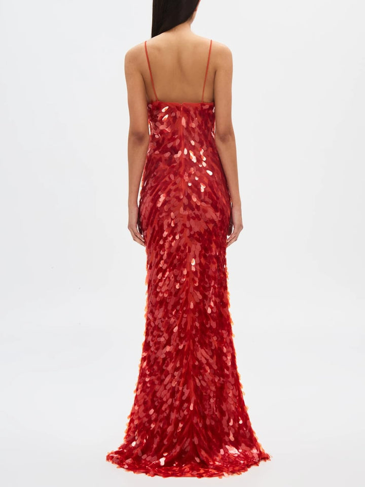 Red Sapphire - Sequin Maxi Dress
