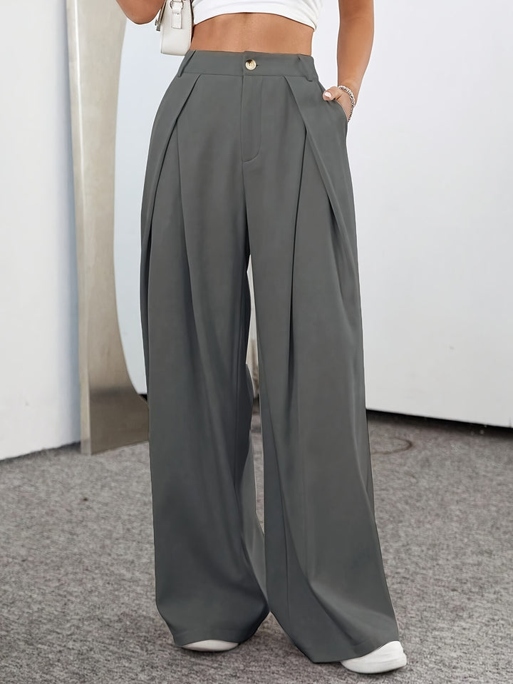 Vivian – Pleated Wide-Leg Suit Pants