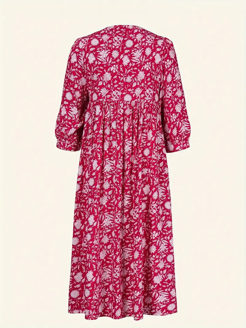 Valeria - Floral Ruched Dress