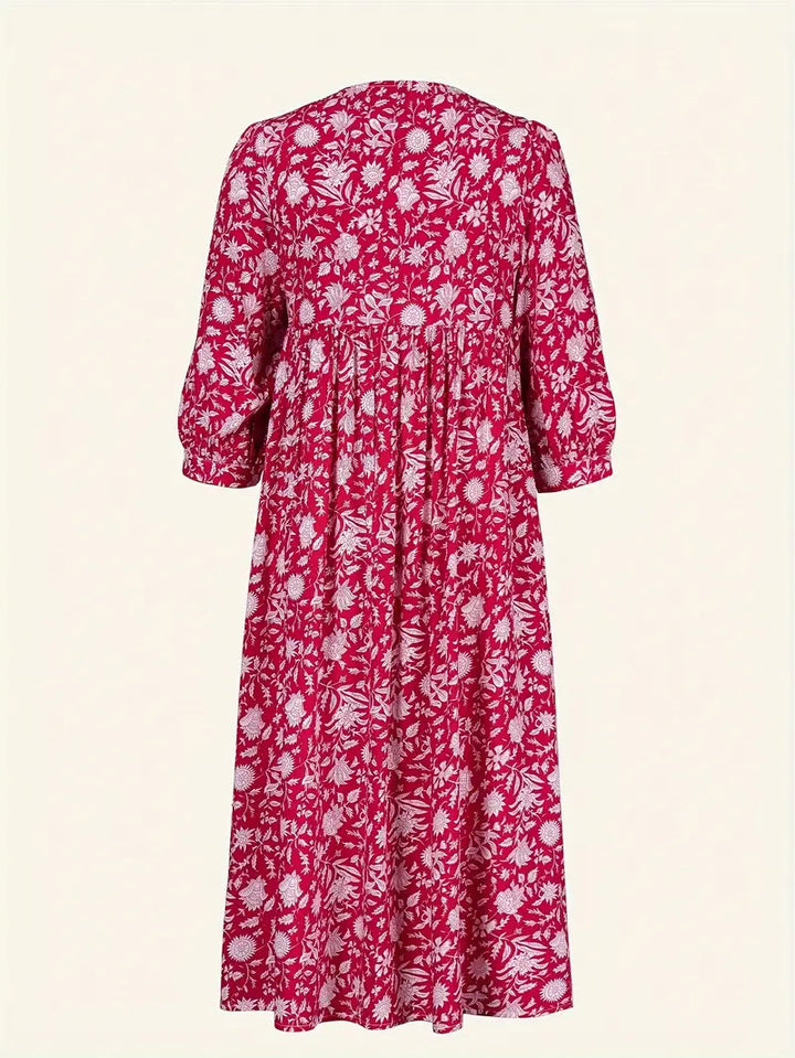 Valeria - Floral Ruched Dress