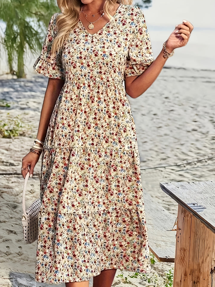Ariana – Bohemian Floral Dress