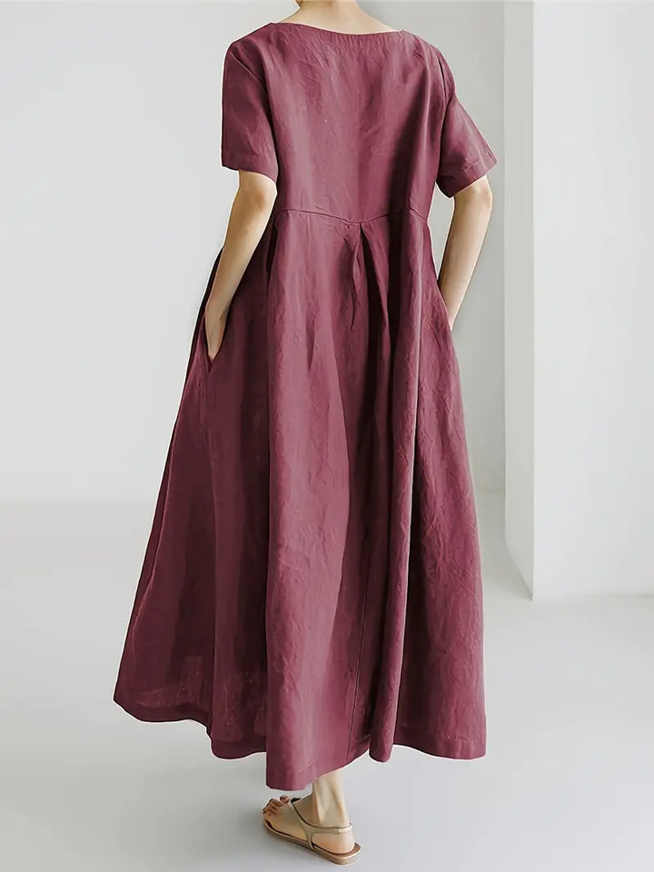 Nadia - Relaxed Linen Maxi Dress