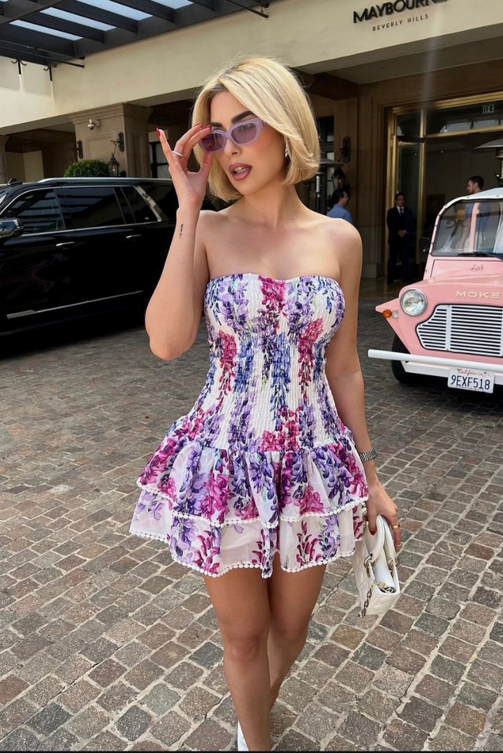 Sandra - Striking Ruffle Mini Dress
