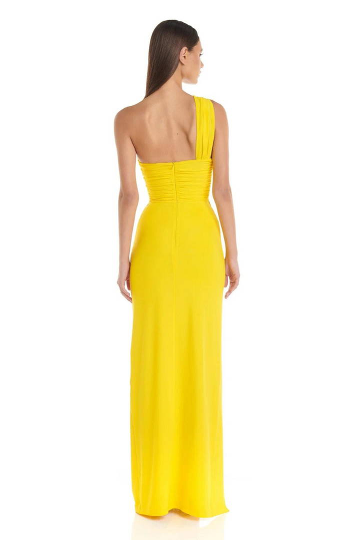 Maritoni - Asymmetrical Crystal Maxi Dress