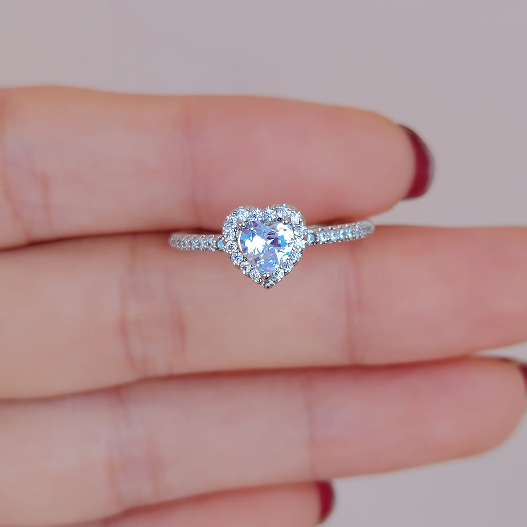 Amara – Chic Pink Heart Ring