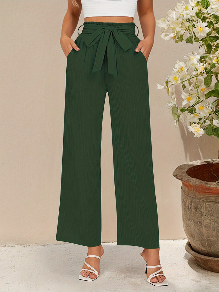 Vivienne – Wide-Leg Tie Waist Pants