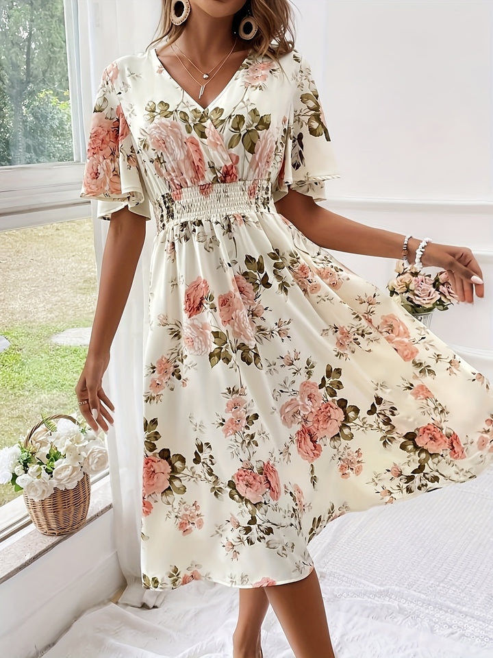 Lily – Floral Print Sleeveless Dress