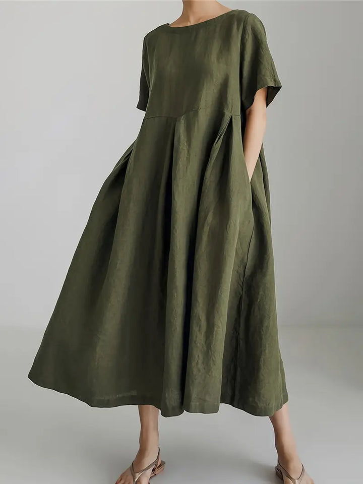 Nadia - Relaxed Linen Maxi Dress