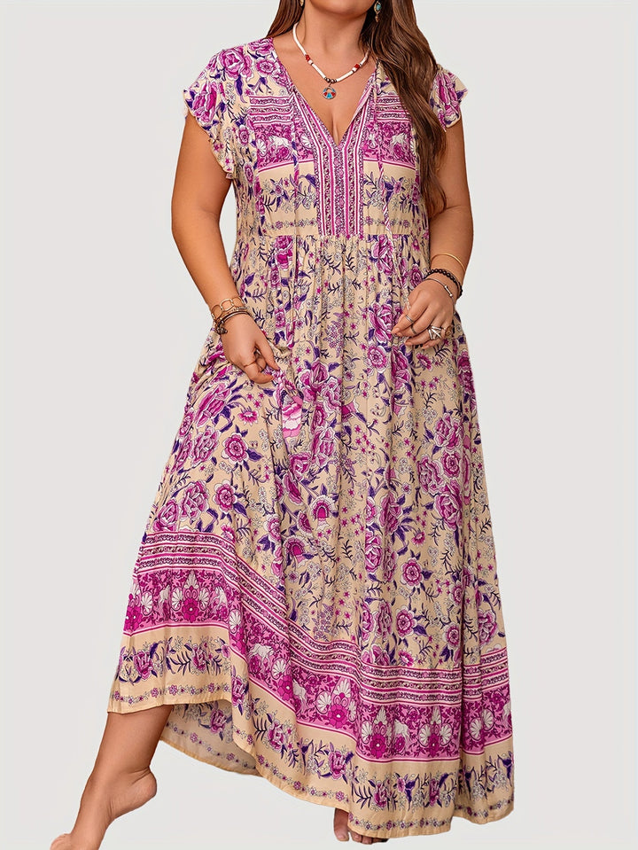 Alora - Floral Boho Dress