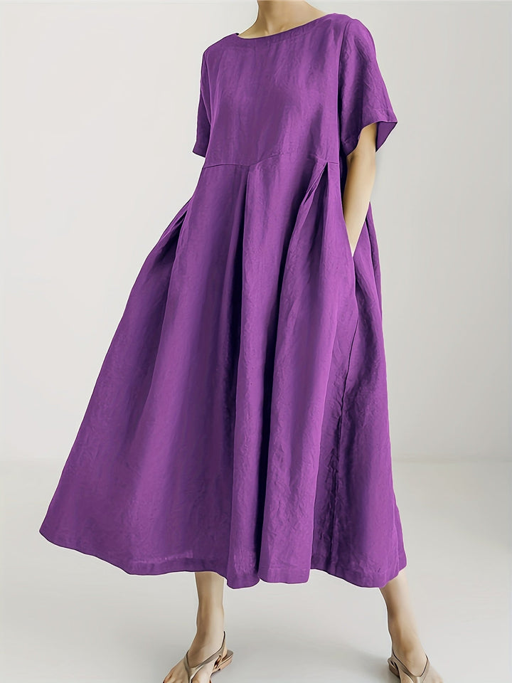 Nadia - Relaxed Linen Maxi Dress