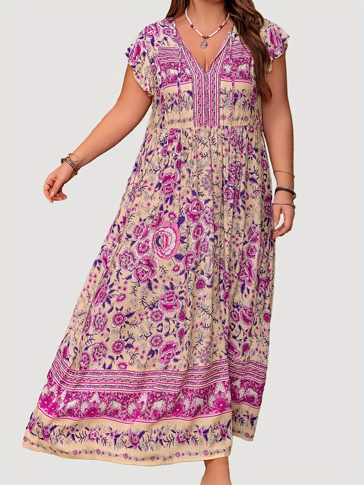 Alora - Floral Boho Dress