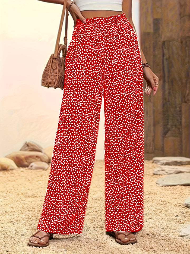 Mira - The Allover Print Wide-Leg Pants