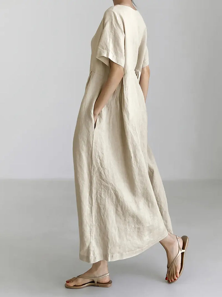 Nadia - Relaxed Linen Maxi Dress