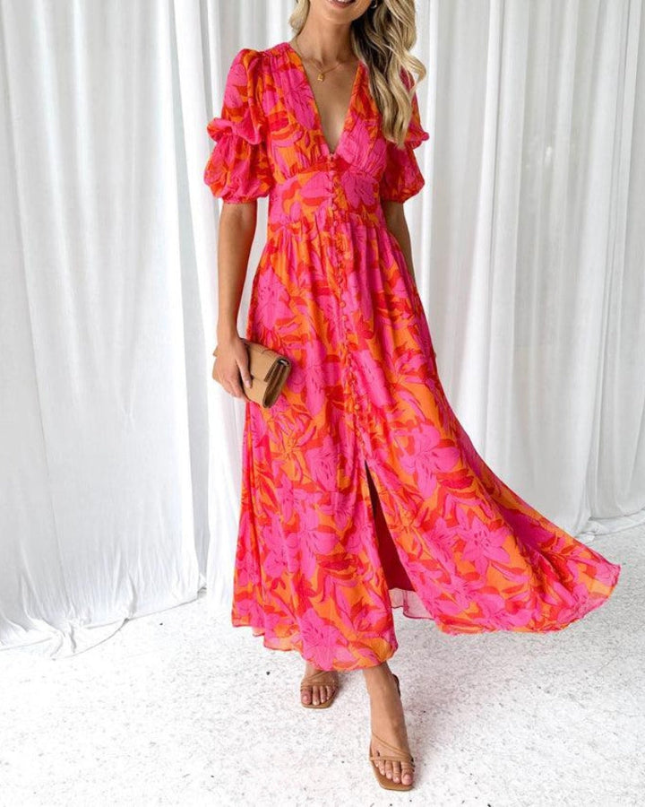 Derena - Rose Red Dress