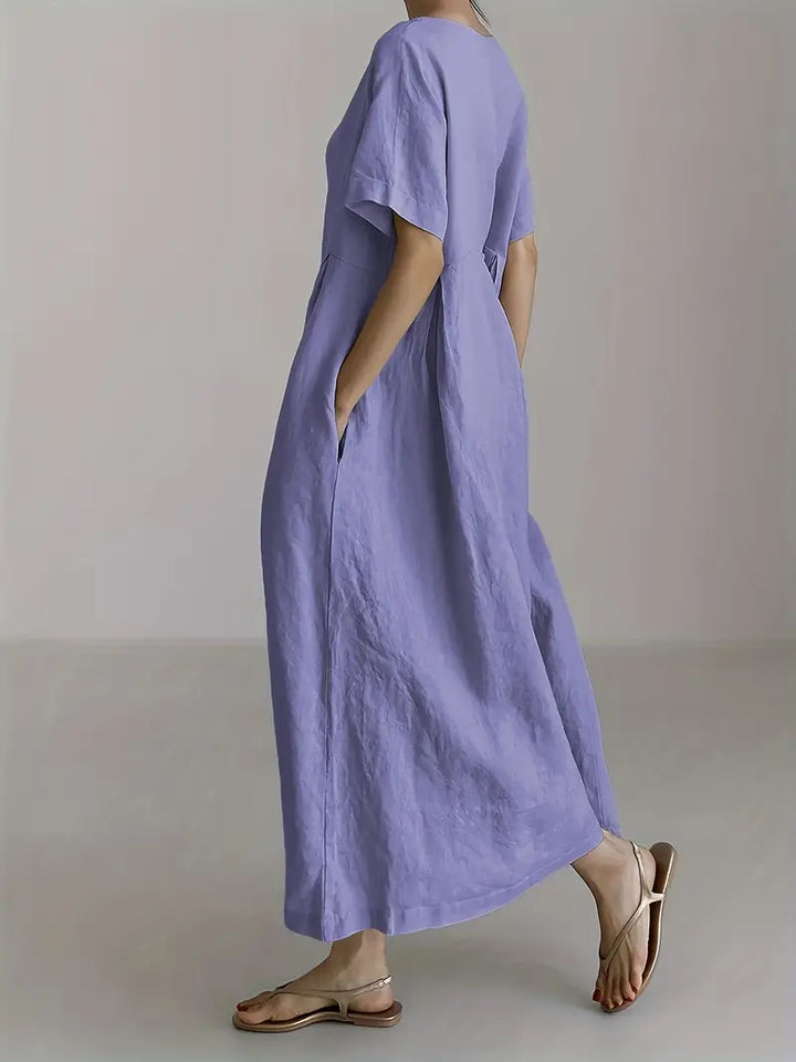 Nadia - Relaxed Linen Maxi Dress