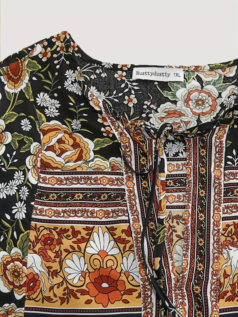 Alora - Floral Boho Dress