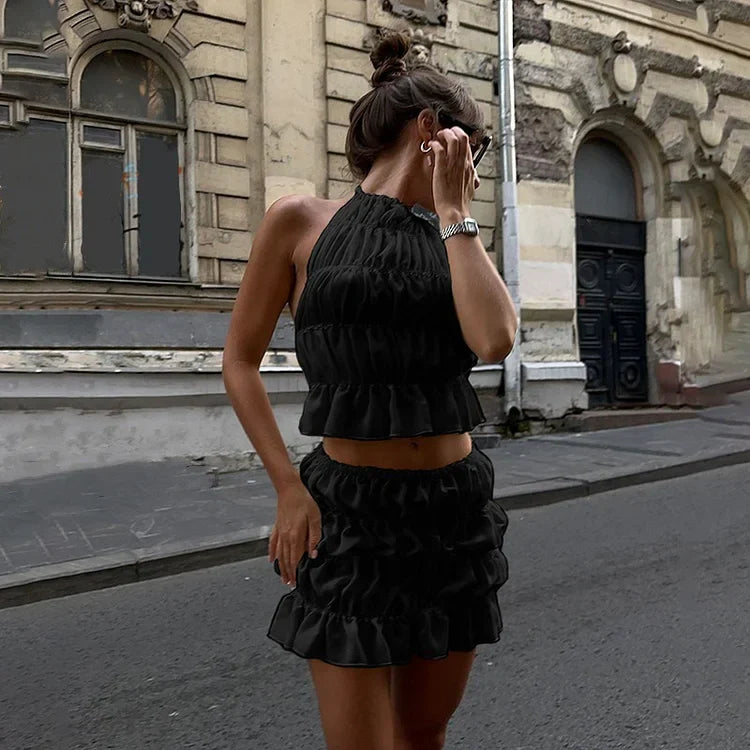 Mila - Polished Backless Two-Piece Set