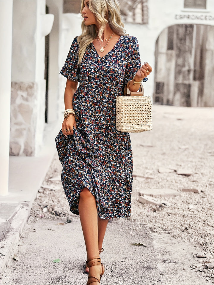 Ariana – Bohemian Floral Dress