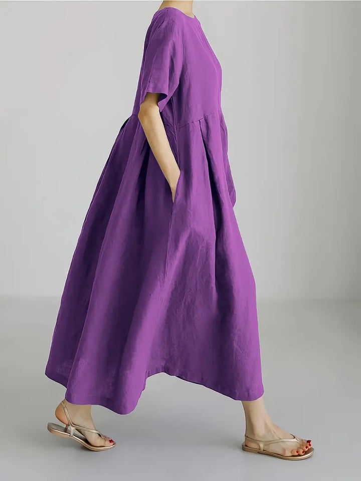 Nadia - Relaxed Linen Maxi Dress