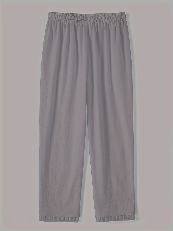 Lena - Contrast Trim Cropped Pants
