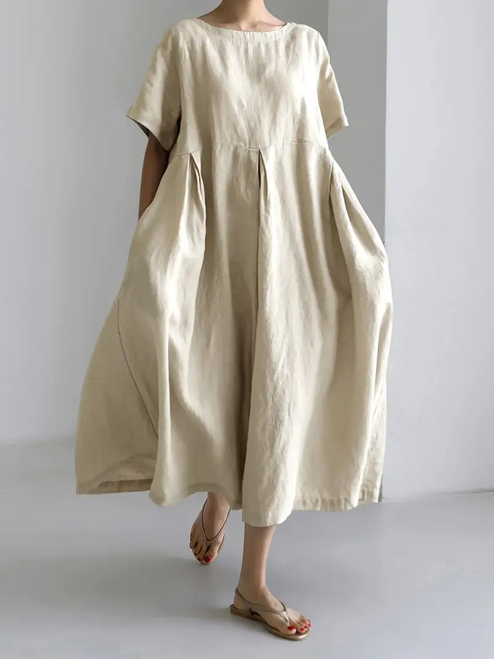 Nadia - Relaxed Linen Maxi Dress