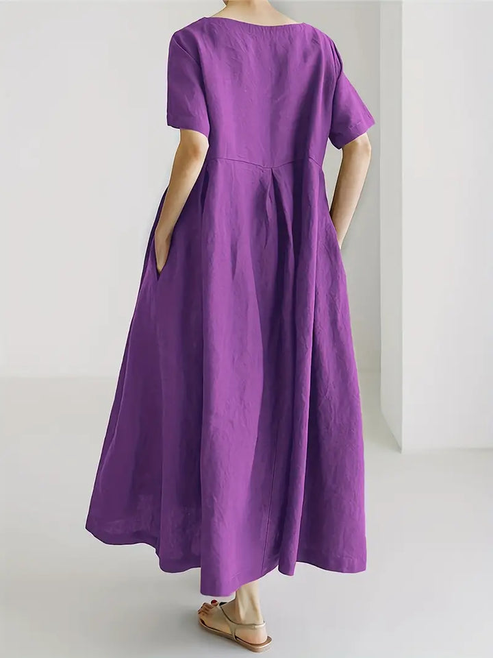 Nadia - Relaxed Linen Maxi Dress
