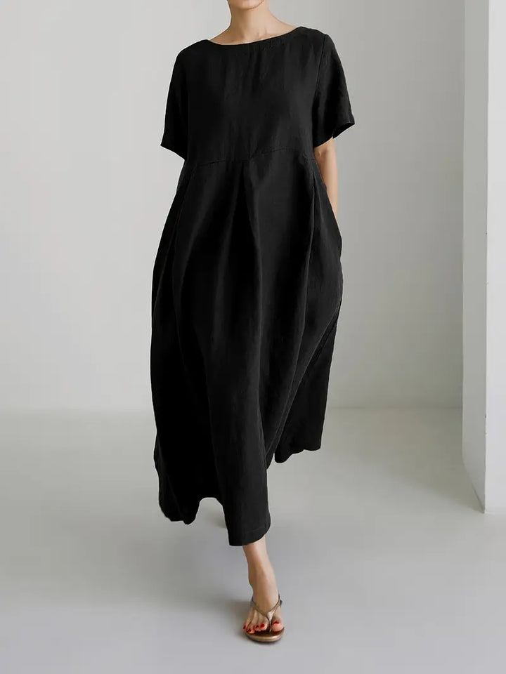 Nadia - Relaxed Linen Maxi Dress