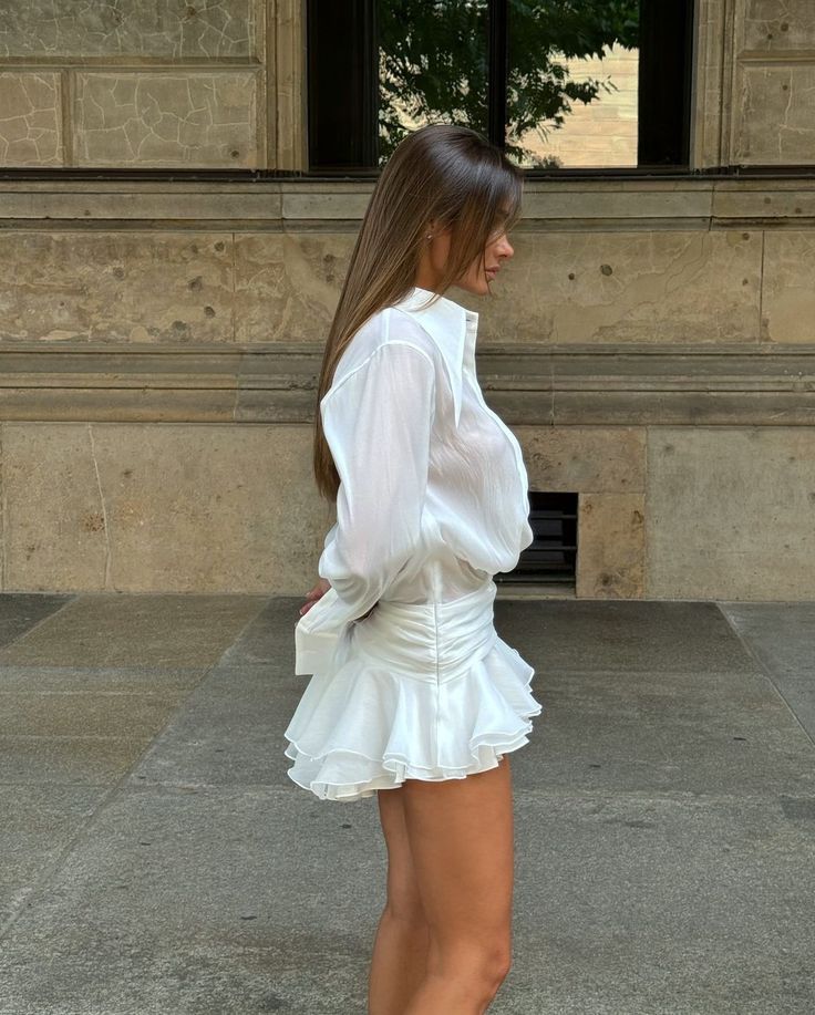 Kate - Structured Flowy Mini Dress