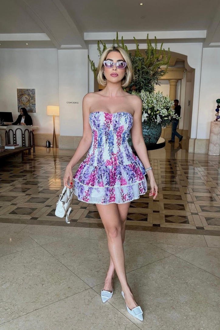 Sandra - Striking Ruffle Mini Dress