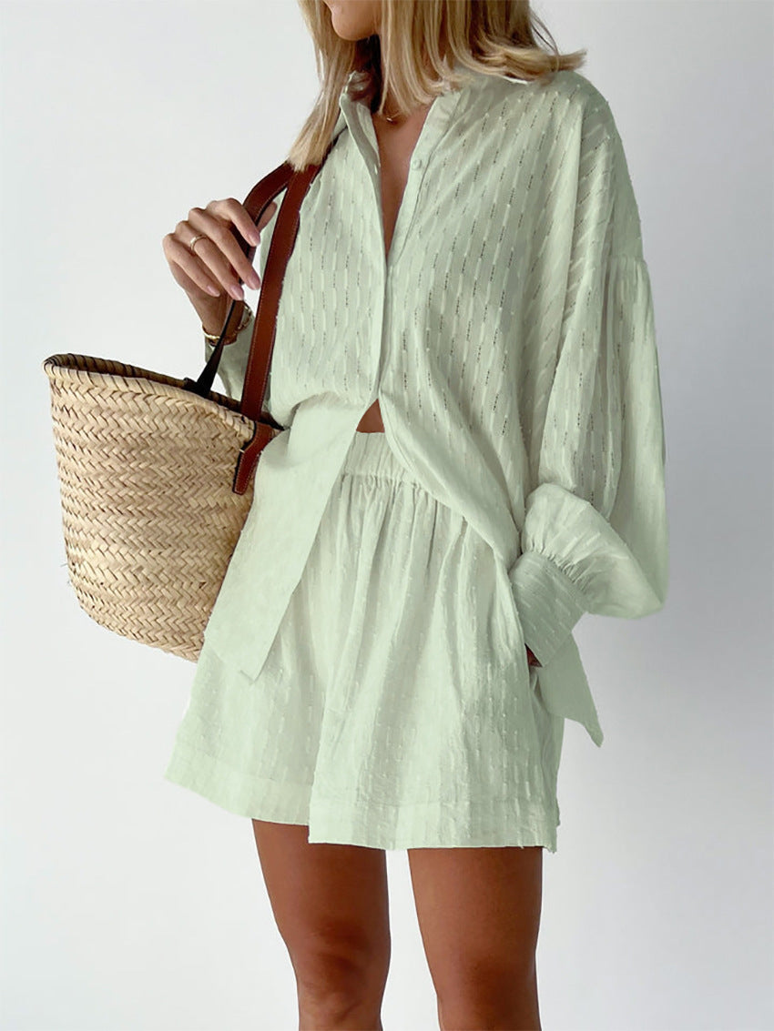 Maude - Chic Shirt & Shorts Set