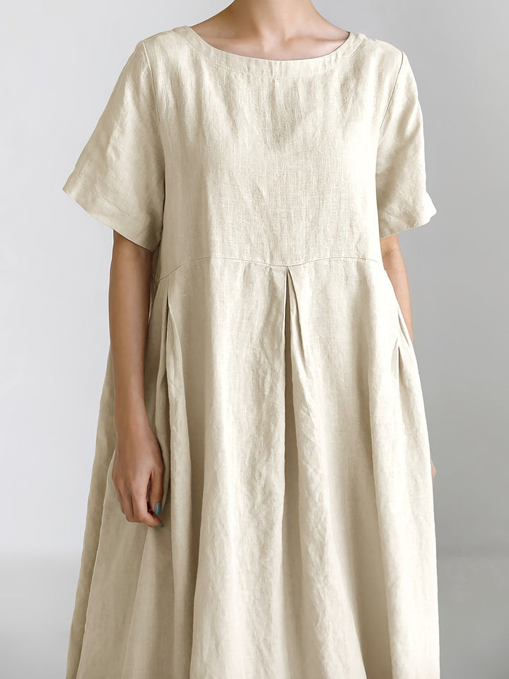 Nadia - Relaxed Linen Maxi Dress