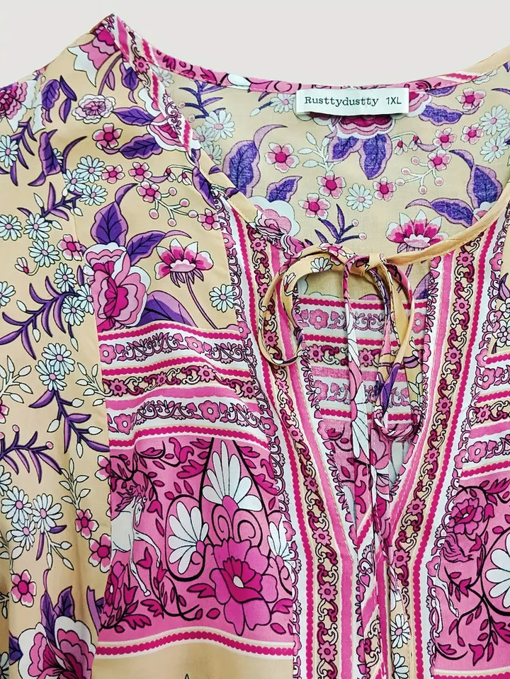 Alora - Floral Boho Dress